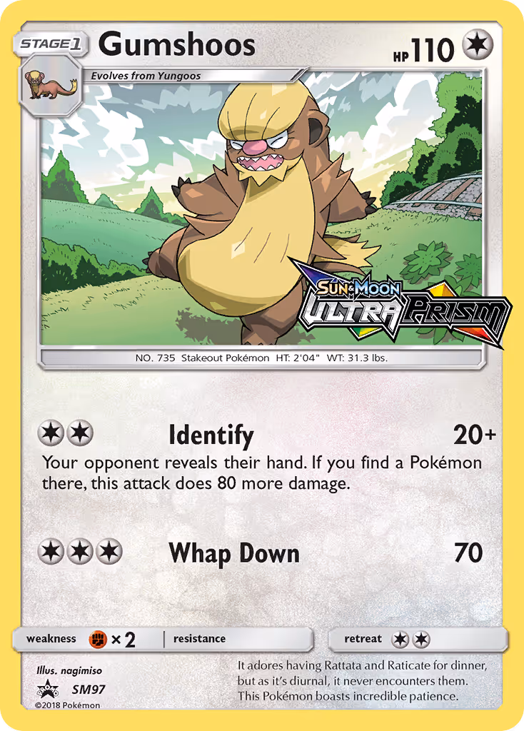 Gumshoos SM97 Pokemon card
