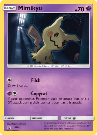Mimikyu SM99 Pokemon card