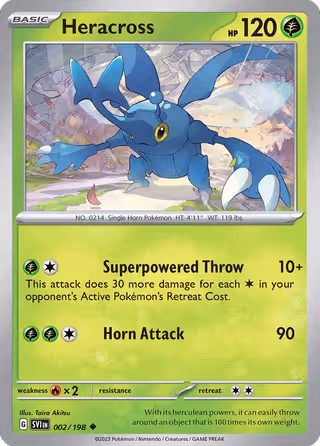 Heracross 2/198 Pokemon card