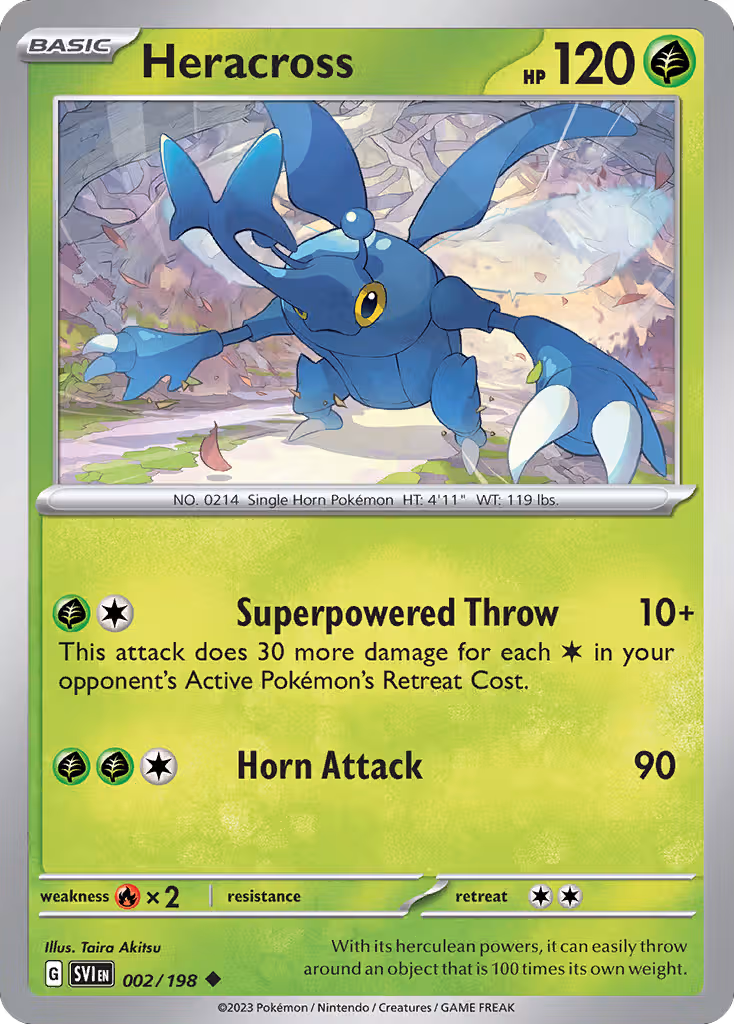 Heracross 2/198 Pokemon card