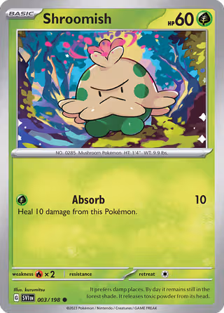Shroomish 3/198 Pokemon card