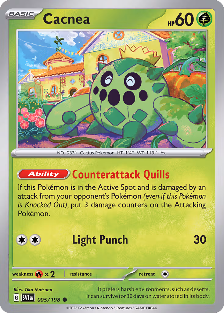Cacnea 5/198 Pokemon card