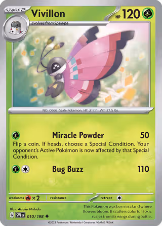 Vivillon 10/198 Pokemon card