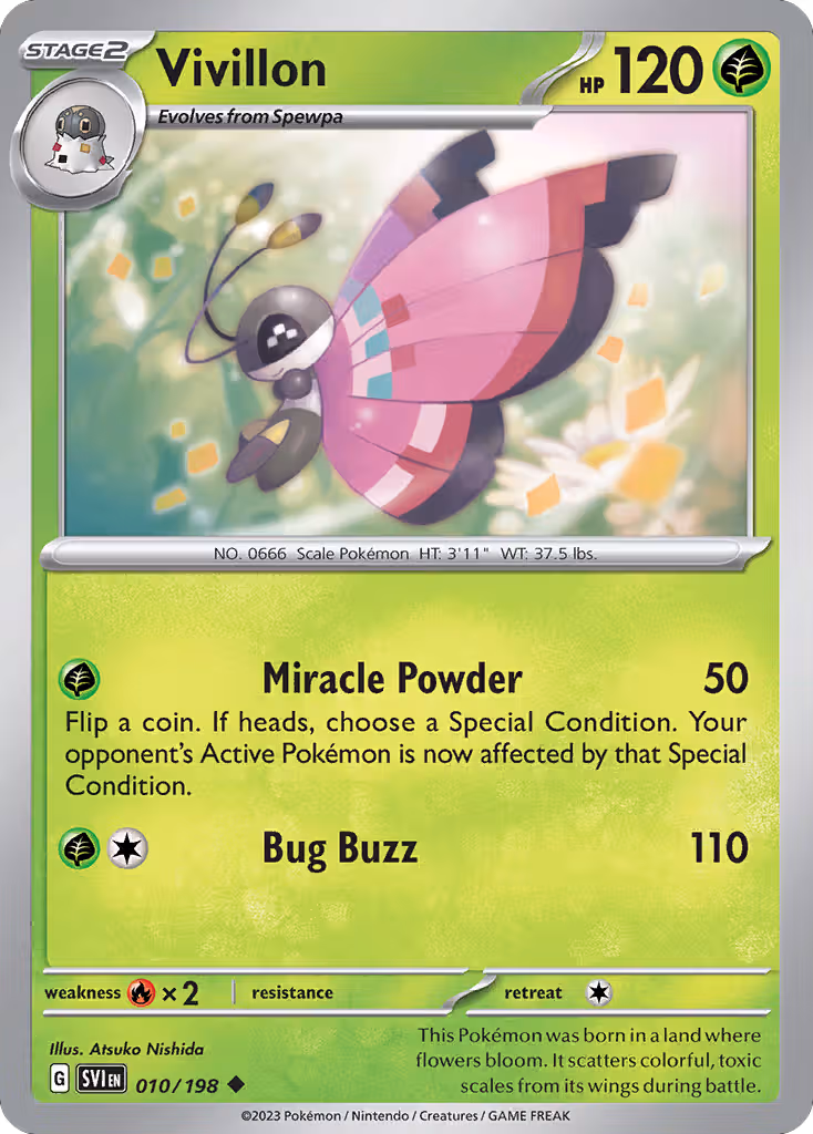 Vivillon 10/198 Pokemon card