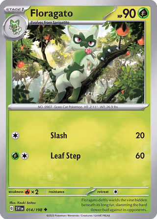 Floragato 14/198 Pokemon card