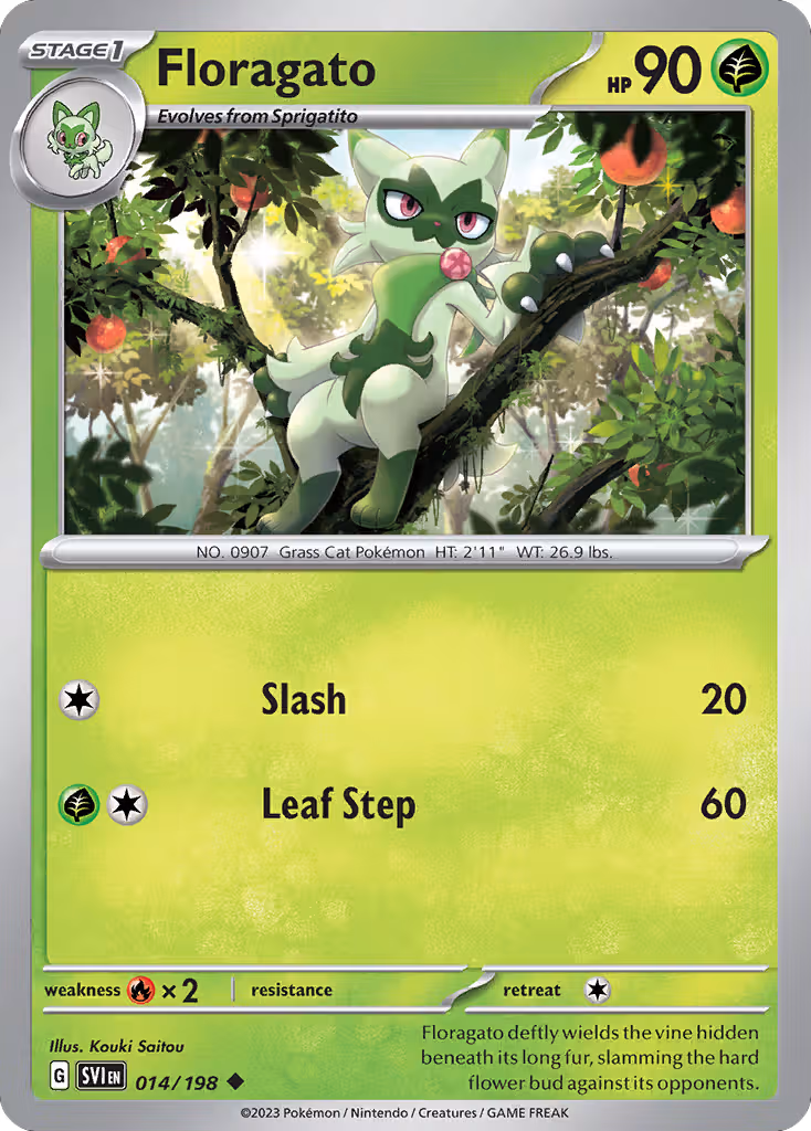 Floragato 14/198 Pokemon card