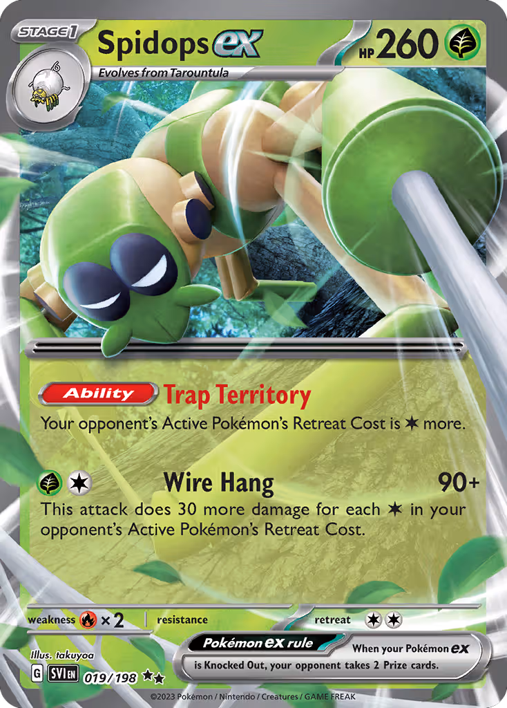 Spidops ex 19/198 Pokemon card