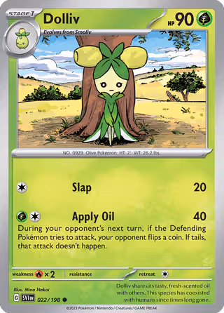 Dolliv 22/198 Pokemon card