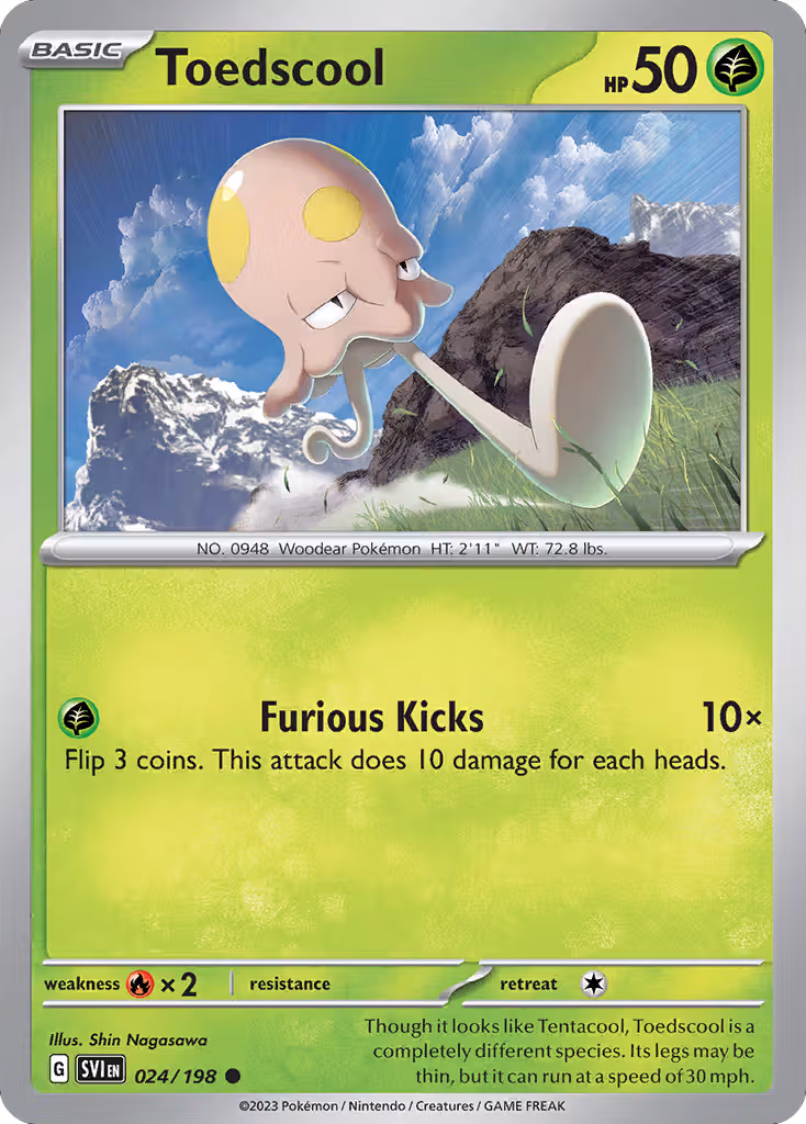Toedscool 24/198 Pokemon card