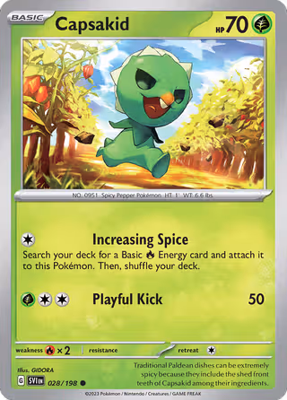 Capsakid 28/198 Pokemon card