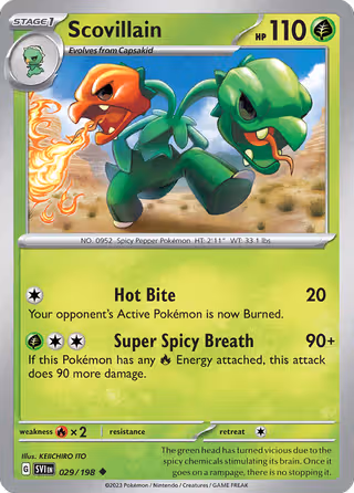 Scovillain 29/198 Pokemon card