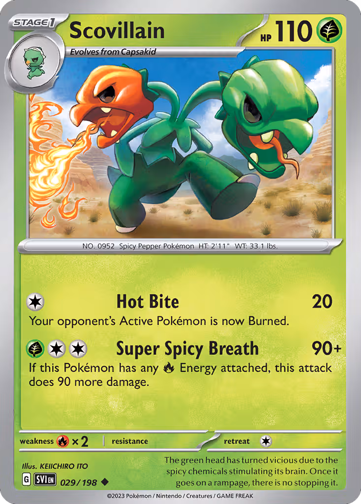 Scovillain 29/198 Pokemon card