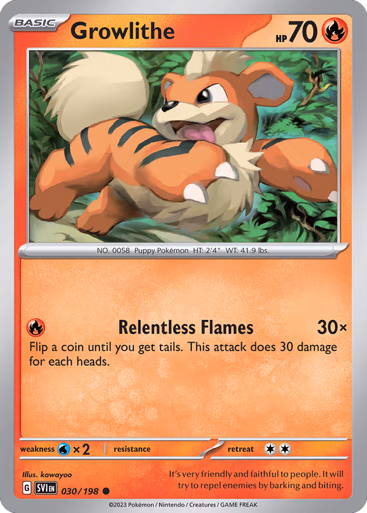 Growlithe 30/198 Pokemon card