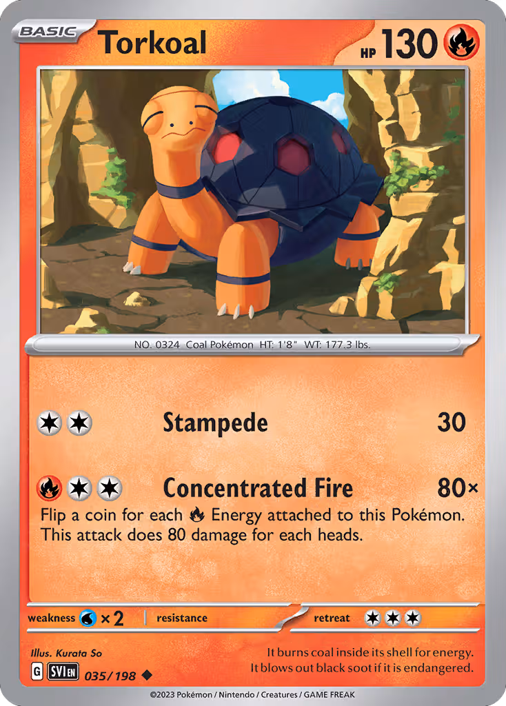 Torkoal 35/198 Pokemon card