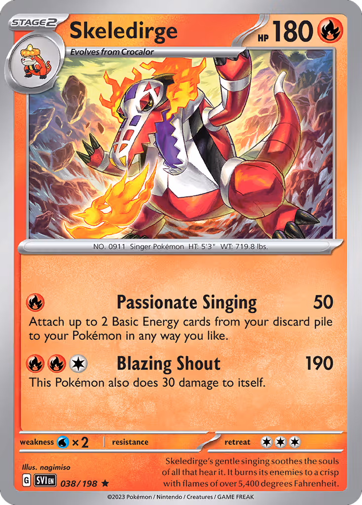 Skeledirge 38/198 Pokemon card