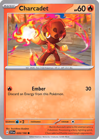 Charcadet 39/198 Pokemon card