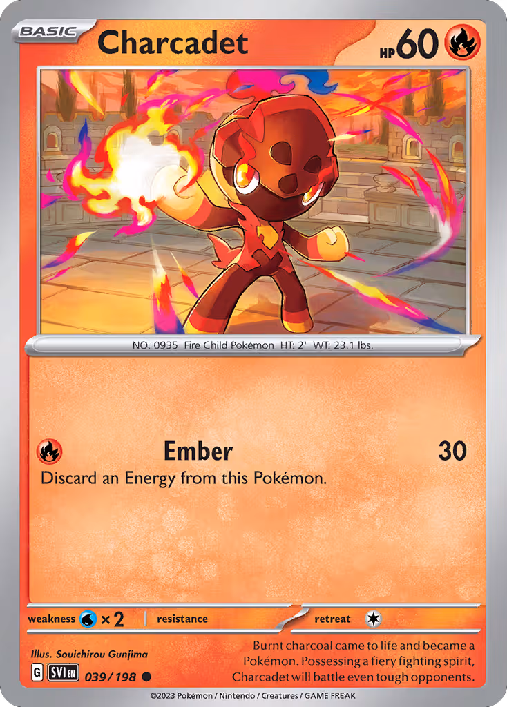 Charcadet 39/198 Pokemon card