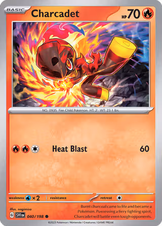 Charcadet 40/198 Pokemon card