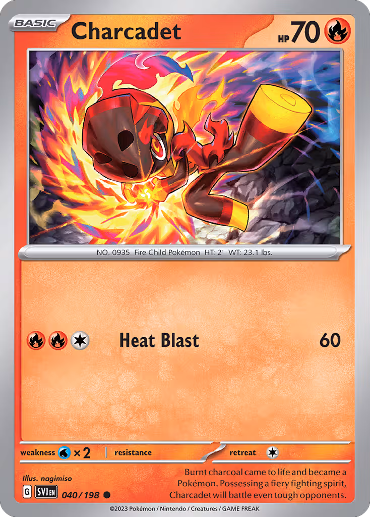 Charcadet 40/198 Pokemon card