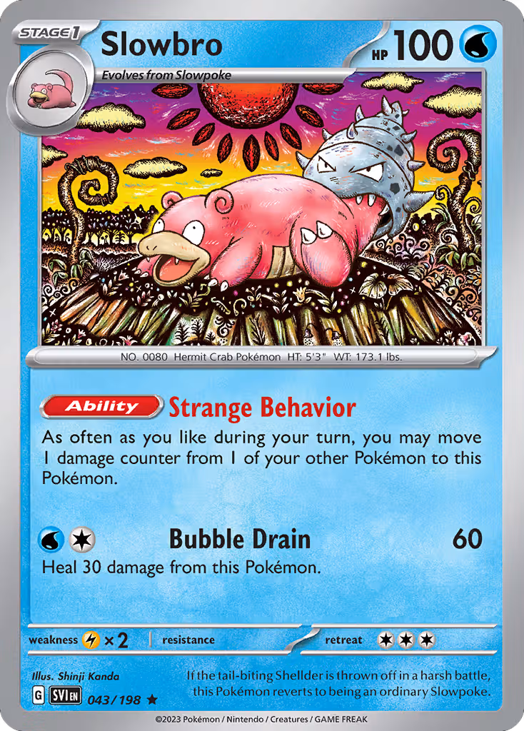 Slowbro 43/198 Pokemon card