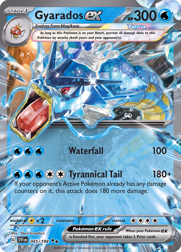 Gyarados ex 45/198 Pokemon card