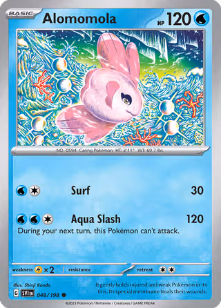 Alomomola 48/198 Pokemon card