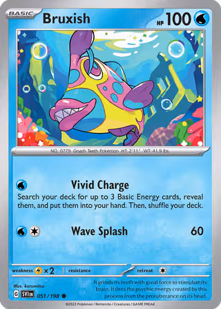 Bruxish 51/198 Pokemon card