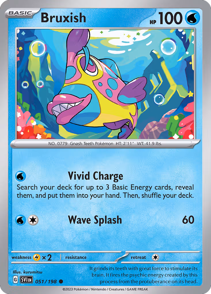Bruxish 51/198 Pokemon card