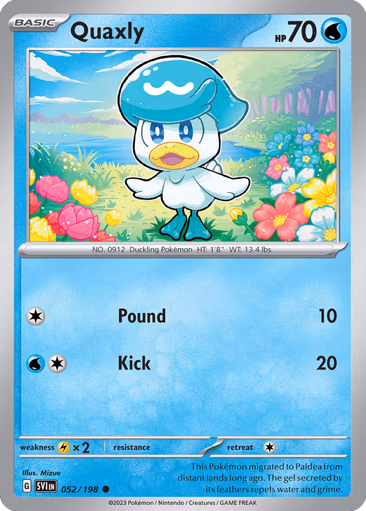 Quaxly 52/198 Pokemon card