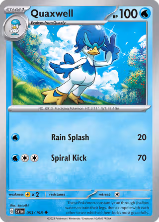 Quaxwell 53/198 Pokemon card