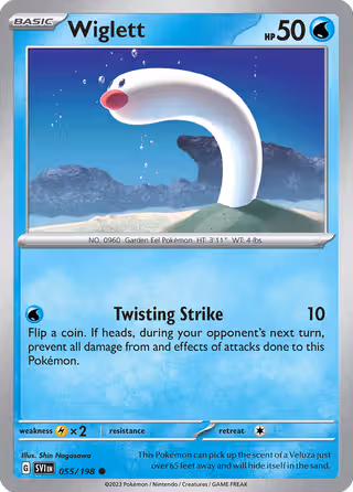 Wiglett 55/198 Pokemon card