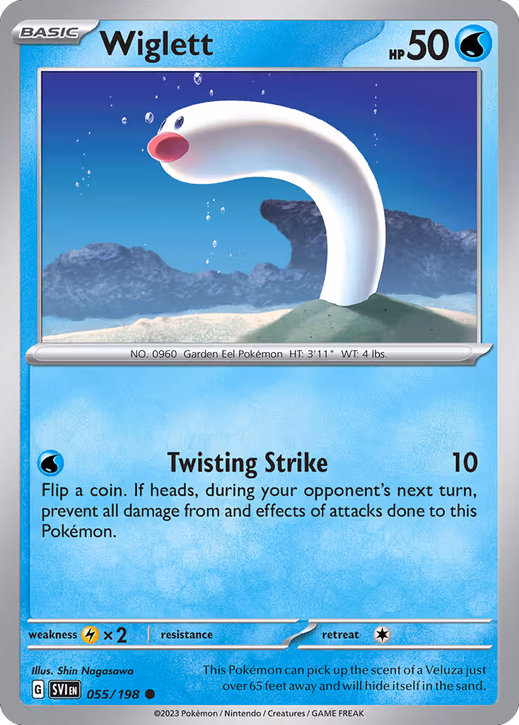 Wiglett 55/198 Pokemon card