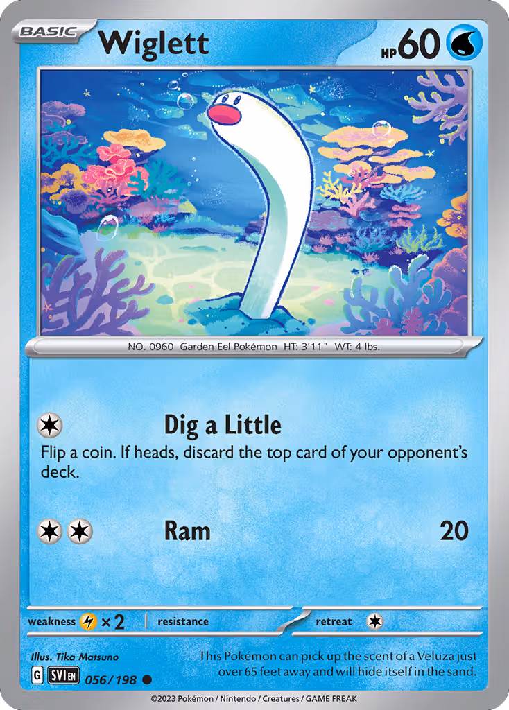 Wiglett 56/198 Pokemon card