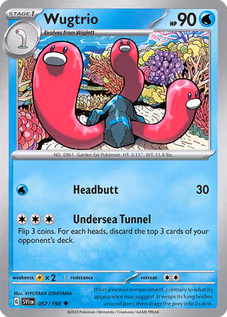 Wugtrio 57/198 Pokemon card