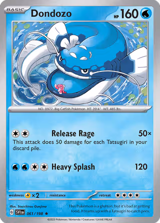 Dondozo 61/198 Pokemon card