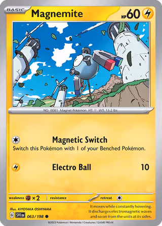 Magnemite 63/198 Pokemon card