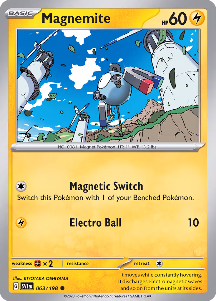 Magnemite 63/198 Pokemon card