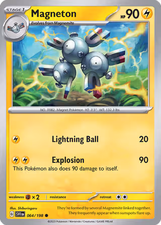 Magneton 64/198 Pokemon card