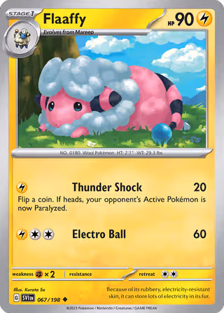 Flaaffy 67/198 Pokemon card