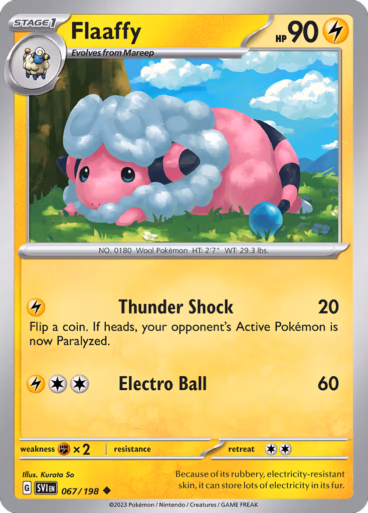Flaaffy 67/198 Pokemon card