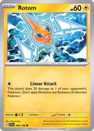 Rotom 69/198 Pokemon card