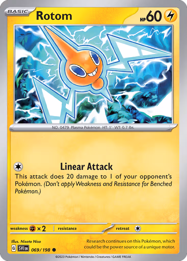 Rotom 69/198 Pokemon card