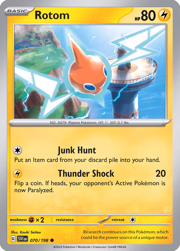 Rotom 70/198 Pokemon card