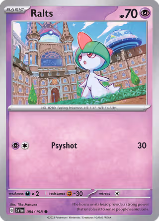 Ralts 84/198 Pokemon card
