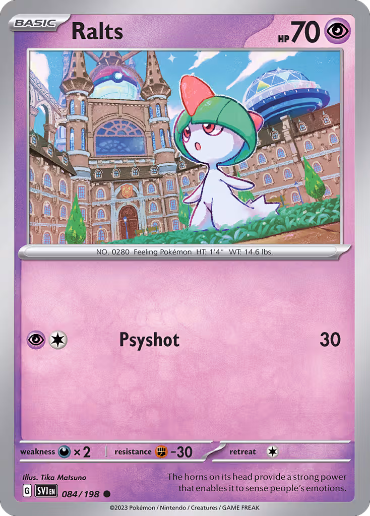 Ralts 84/198 Pokemon card