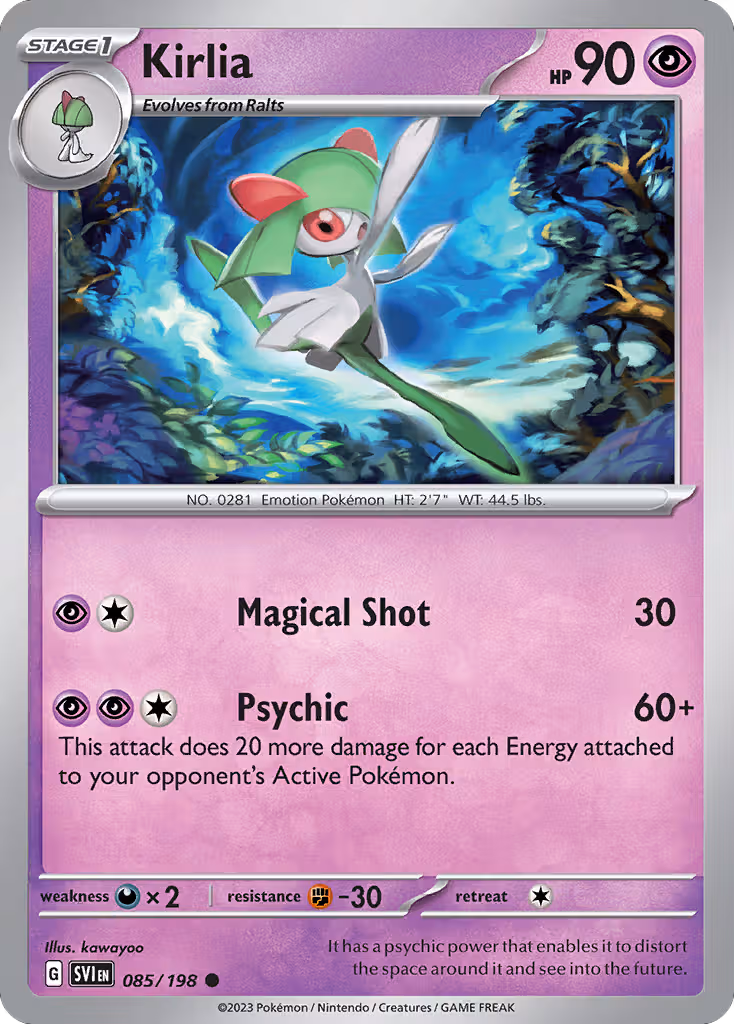 Kirlia 85/198 Pokemon card