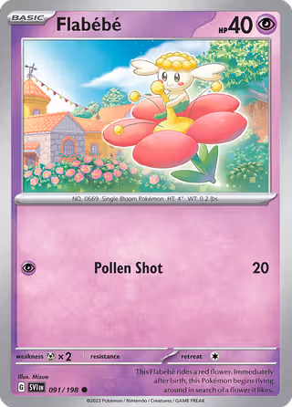 Flabébé 91/198 Pokemon card
