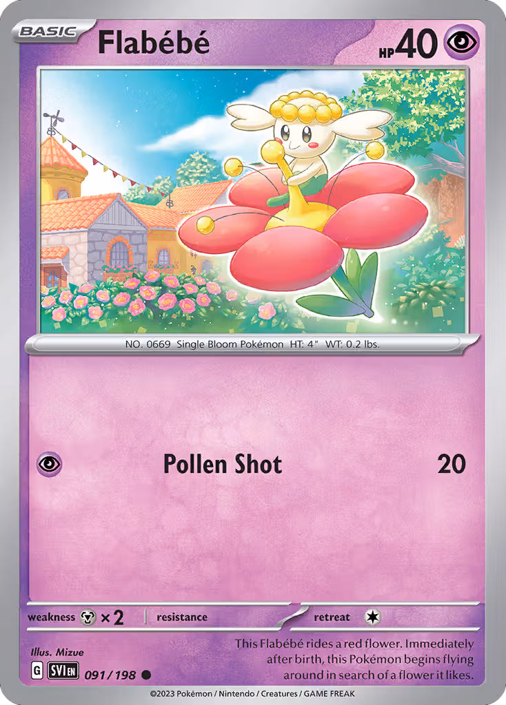 Flabébé 91/198 Pokemon card