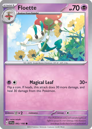 Floette 92/198 Pokemon card