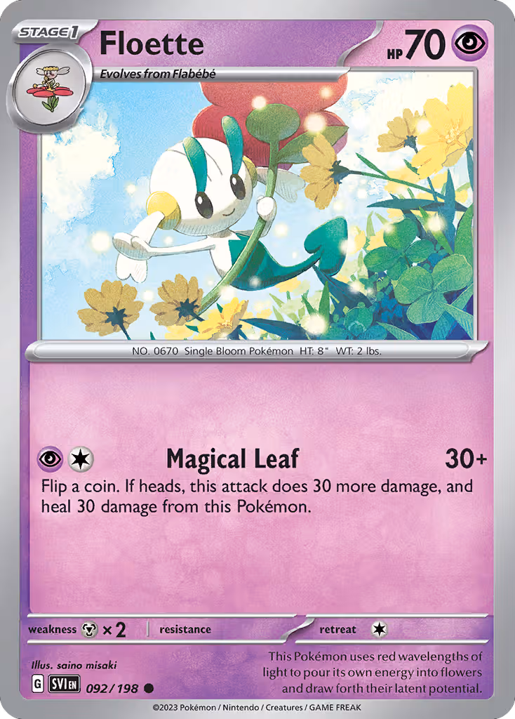 Floette 92/198 Pokemon card